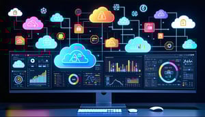 a screen with dashboard